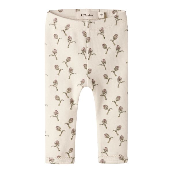 Gayo Leggings, Turtledove / Artichoke - Lil' Atelier