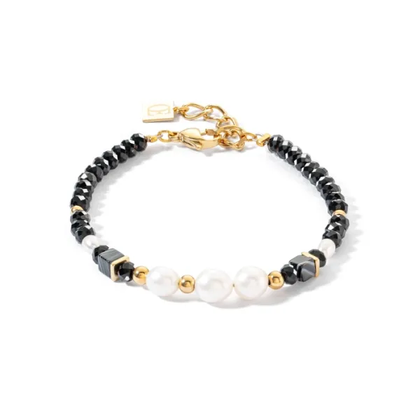 Bracelet Pearl & Black Onyx