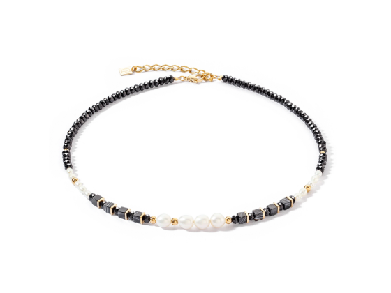 Necklace Pearl & Black Onyx