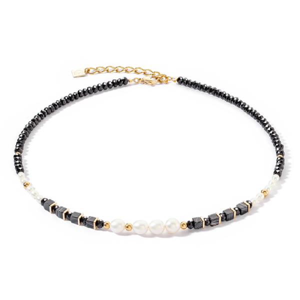 Necklace Pearl & Black Onyx