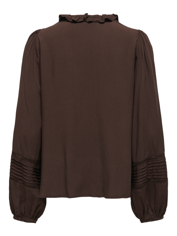 ONLEUGINA L/S V NECK DOBBY TOP CC WVN - Image 2