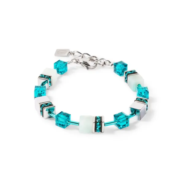 GEOCUBE Bracelet Iconic Precious Silver & Green