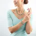 GEOCUBE Necklace Iconic Precious Silver & Green