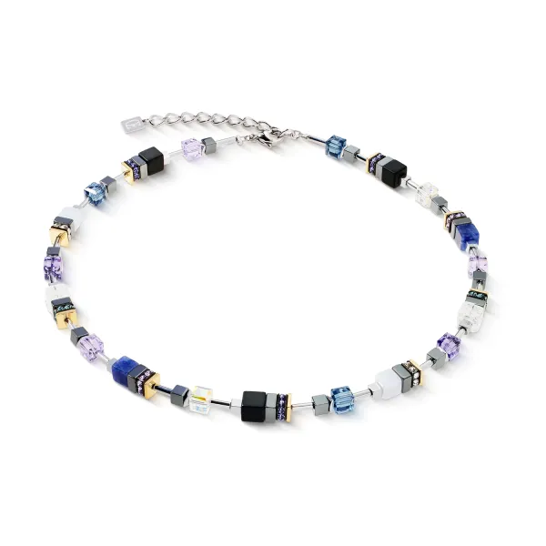 GEOCUBE Necklace Precious Motion Blue Moon Bicolour
