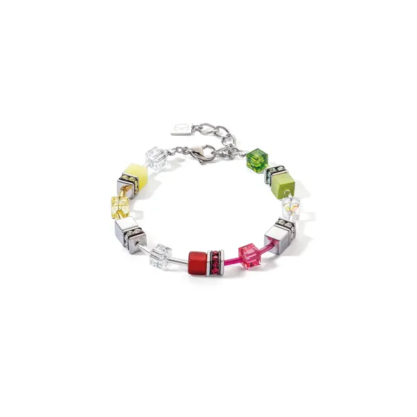 GEOCUBE Bracelet Citrus Green & Red