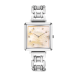 Silver Statement Watch Iconic Cube Apricot Moments 