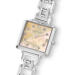 Silver Statement Watch Iconic Cube Apricot Moments 