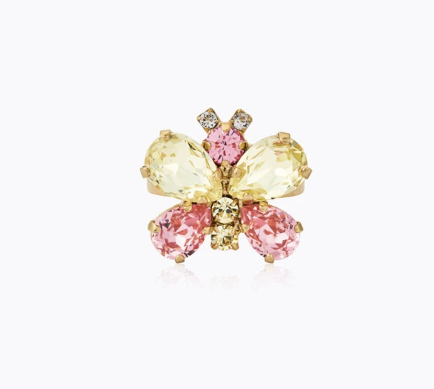 Butterfly Ring Gold-Jonquil/Light Rose - Image 1