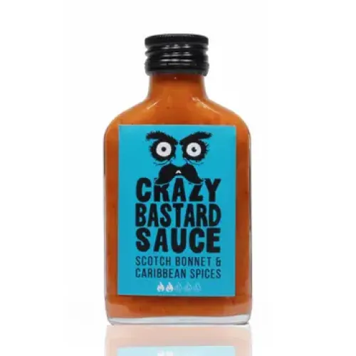 CRAZY BASTARD SAUCE SCOTCH BONNET & CARIBBEAN SPICES 100ml