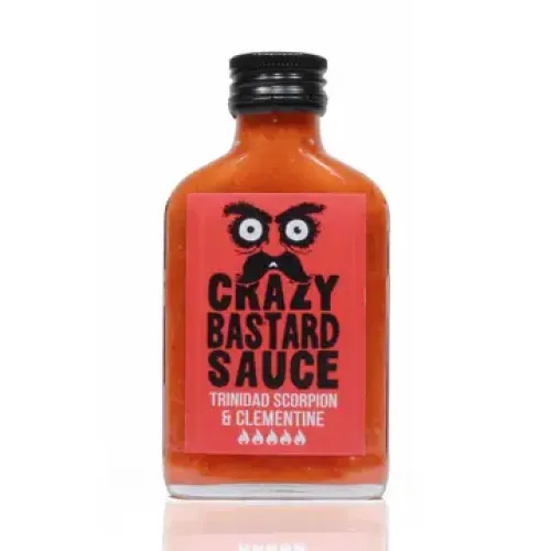 CRAZY BASTARD SAUCE TRINIDAD SCORPION & CLEMENTINE 100ml