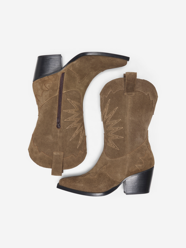 ONLEVA LEATHER COWBOY BOOT - Image 3