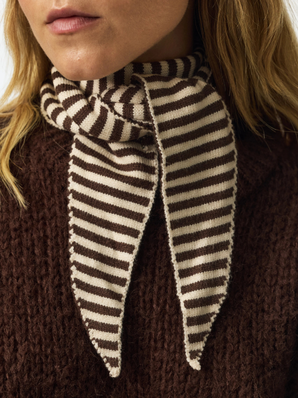 PCKOMMA TRIANGLE SCARF NOOS BC - Image 3