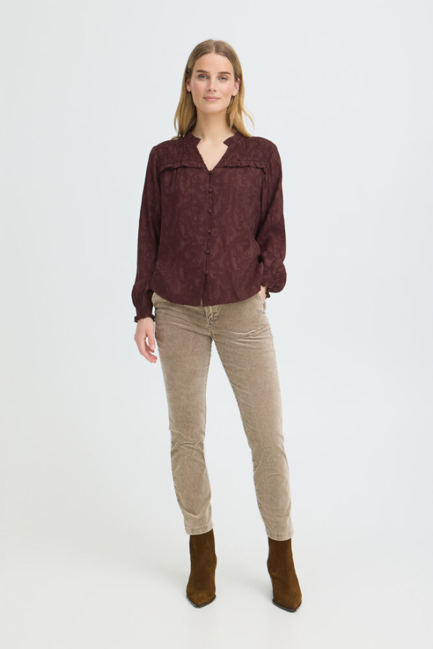 PZdinea Bluse Brun - Image 1