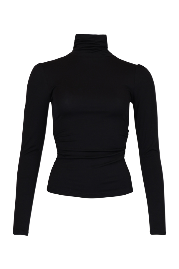 Jersey Turtleneck - Black - Image 1