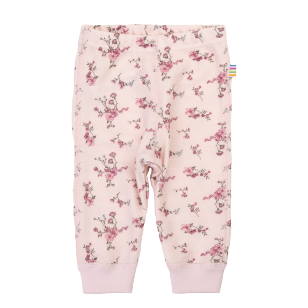 Leggings Ull/Bambus - Rosa Flora