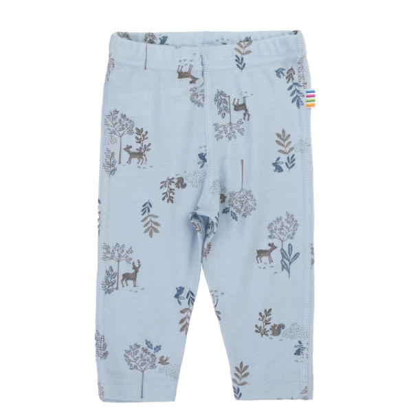 Leggings Ull/Silke Deer - Lyseblå 