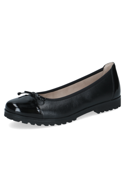 Ballerina Sko Skinn Svart 22150