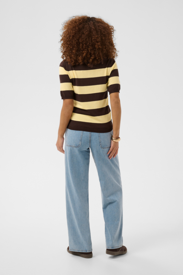 KAlizza Striped Topp brun/gul - Image 3