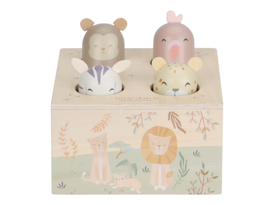 Pop up-leke i tre - Safari Friends