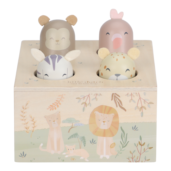 Pop up-leke i tre - Safari Friends