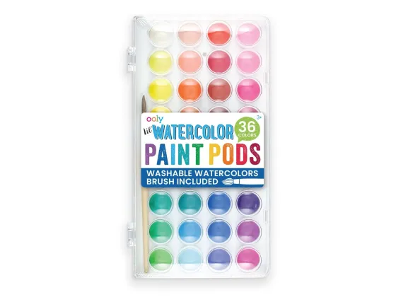  Lil' Watercolor Paint Pods 36 farger - OOLY