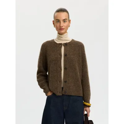 SLWLULU LS KNIT SHORT CARDIGAN 