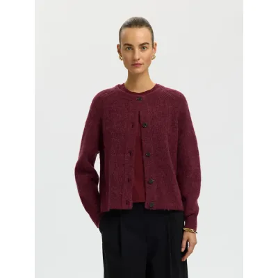 SLWLULU LS KNIT SHORT CARDIGAN 