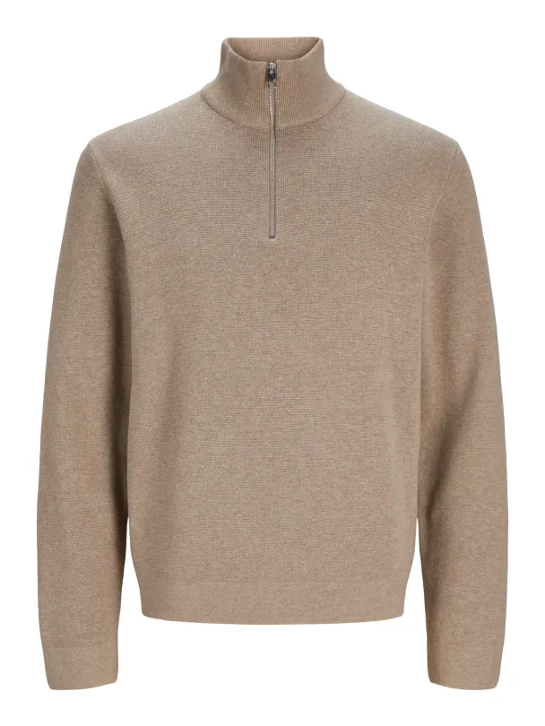 Milano stitch knit half zip