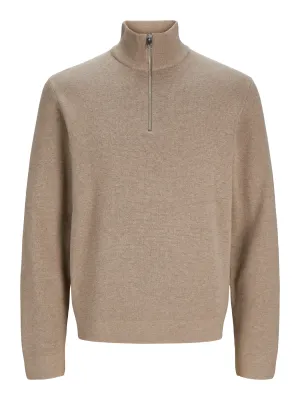 Milano stitch knit half zip