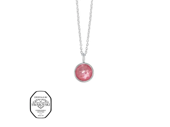 Ibiza Simple Halskjede - Rose (S&oslash;lv)