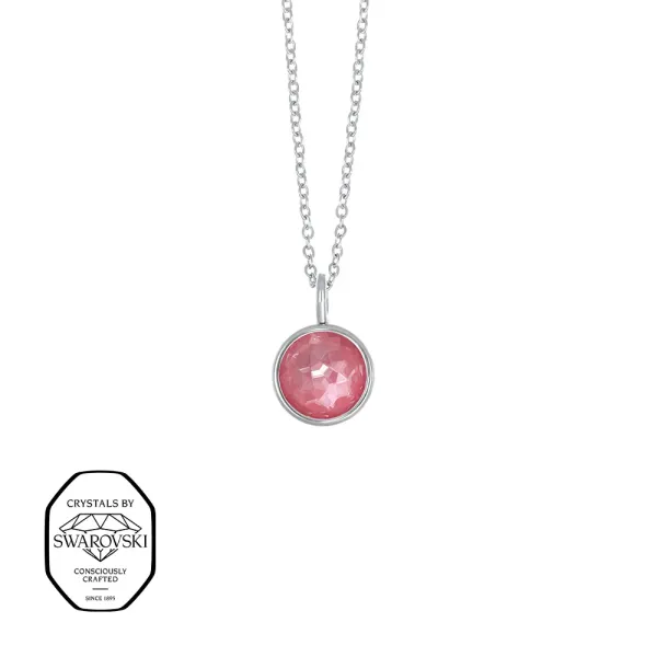 Ibiza Simple Halskjede - Rose (S&oslash;lv)