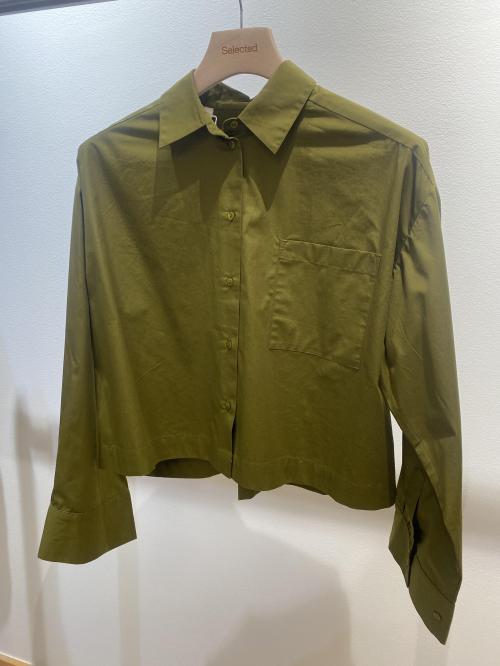 Astha Cropped Shirt Fir