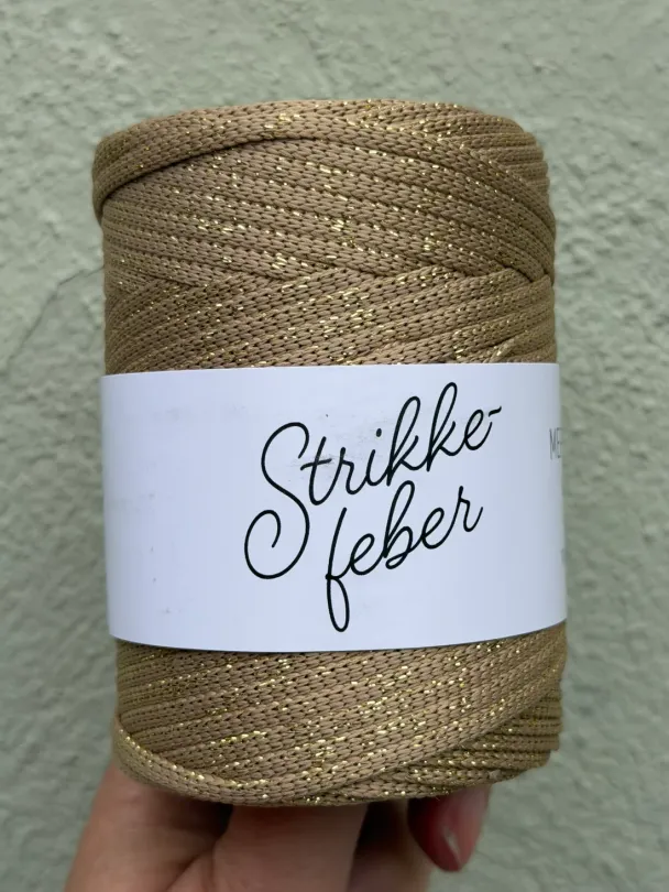 Mere Snor - 10 - Mørk Beige Glitter