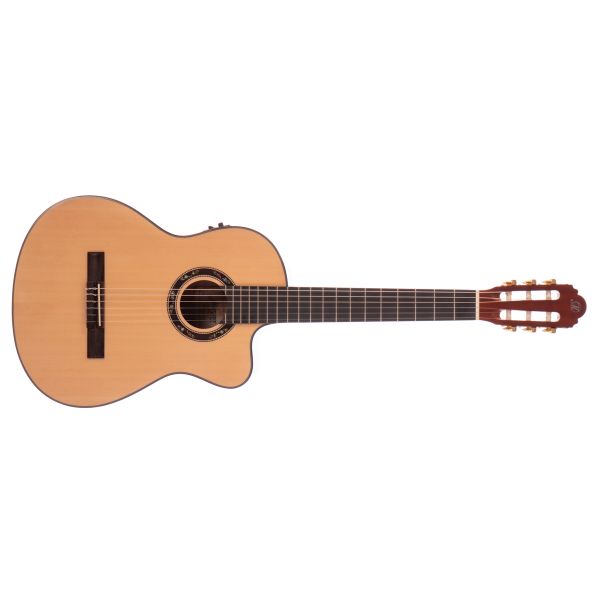 MORGAN CG10 DLX CE NATUREL GITAR KLASSISK 