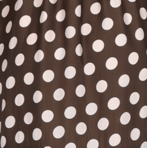 Striped Organza Shift Dress - Dots - Image 1