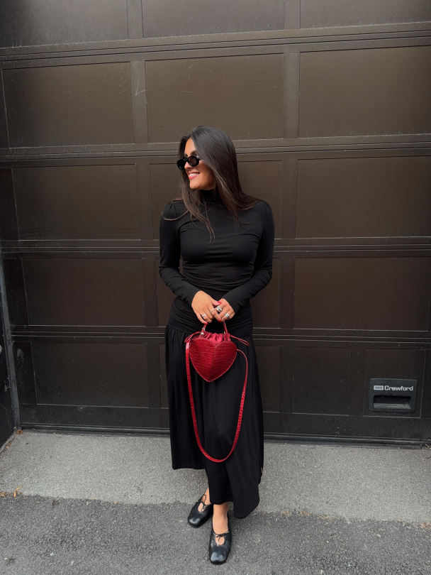 Jersey Turtleneck - Black - Image 7