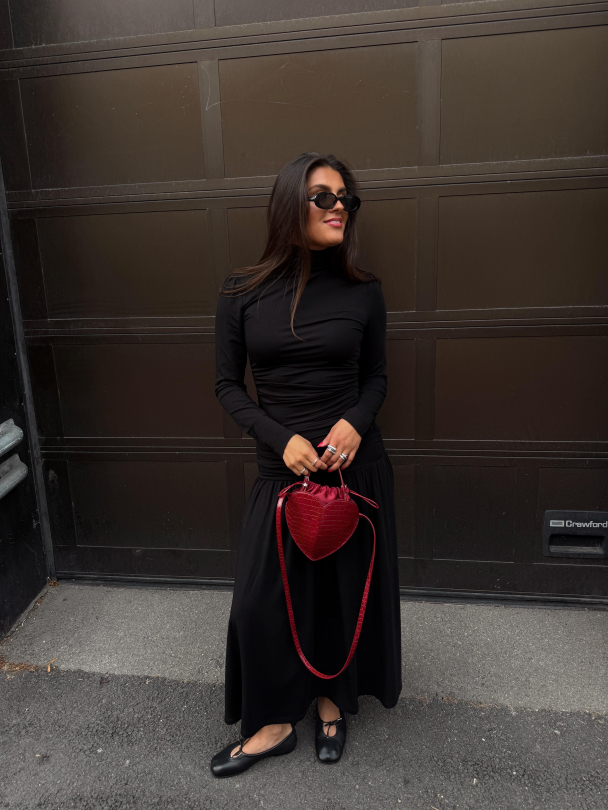 Jersey Skirt - Black - Image 3