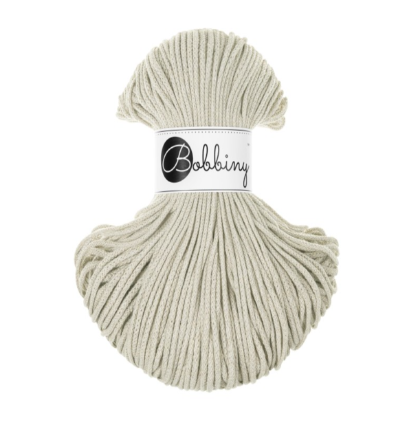 Bobbiny Junior 3mm - Pale Olive - Image 1