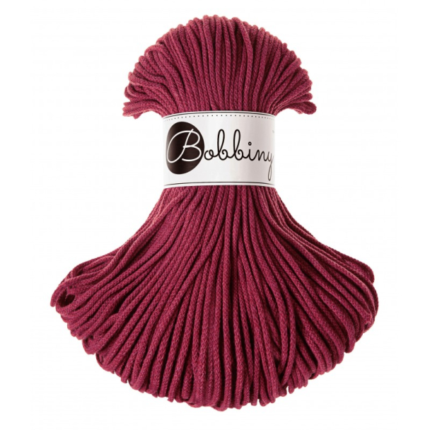 Bobbiny Junior 3mm - Wine Red - Image 1