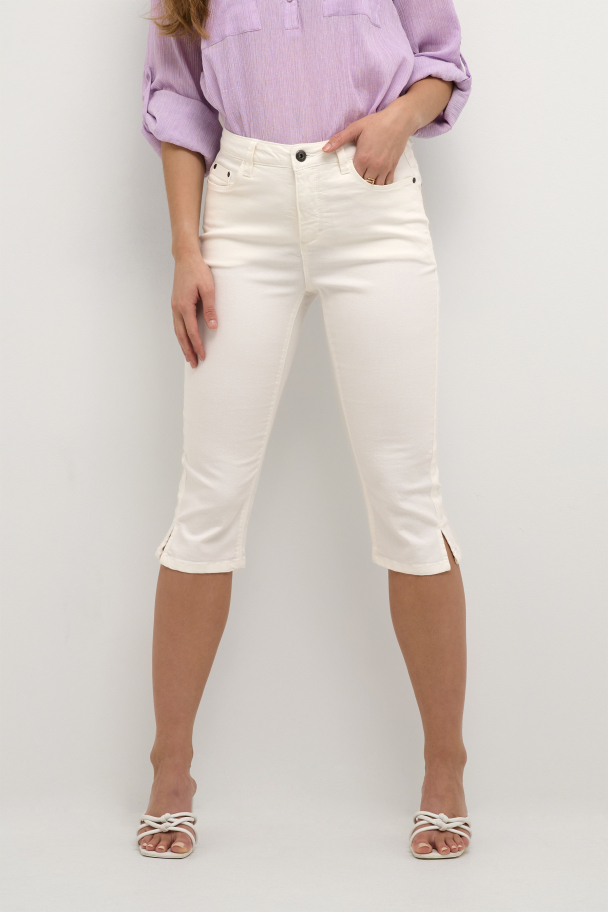 KAzelina Capri Jeans Chalk - Image 1