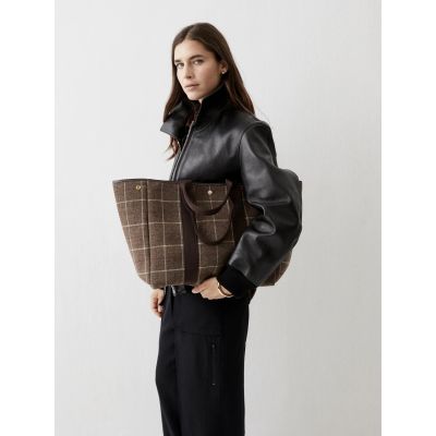 Traversée L Hunting Tweed Brown
