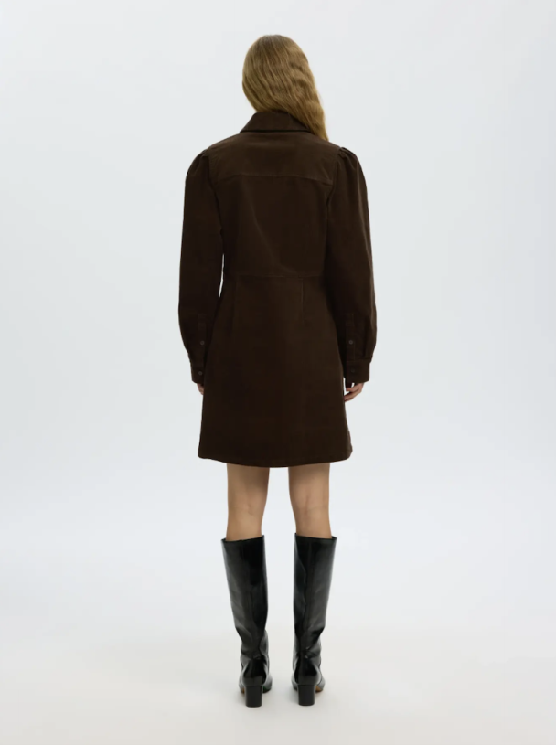 Runa Short Corduroy Dress - Delicioso  - Image 2