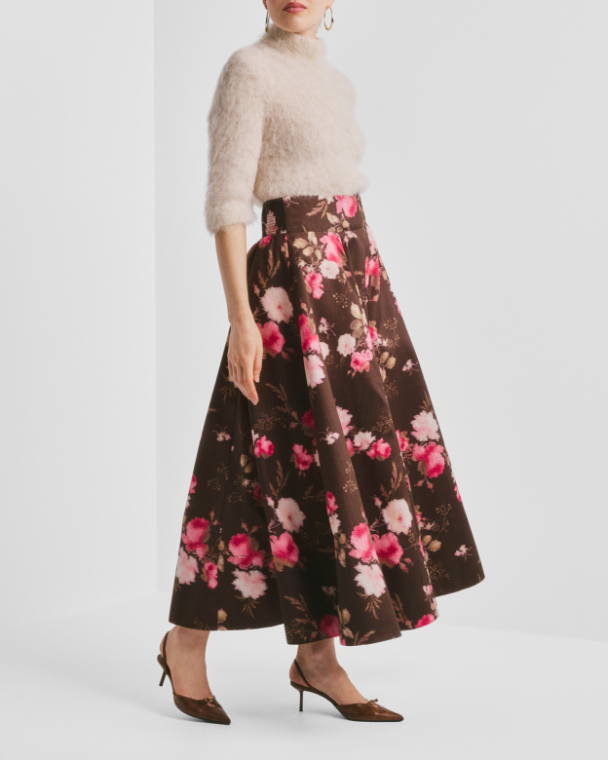Taffeta Maxi Skirt - Soft Bloom - Image 2