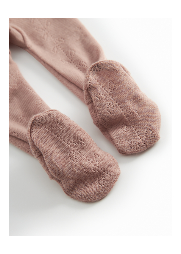 Bukse Pixa Wool Pointelle - Burnt Rose - Image 4