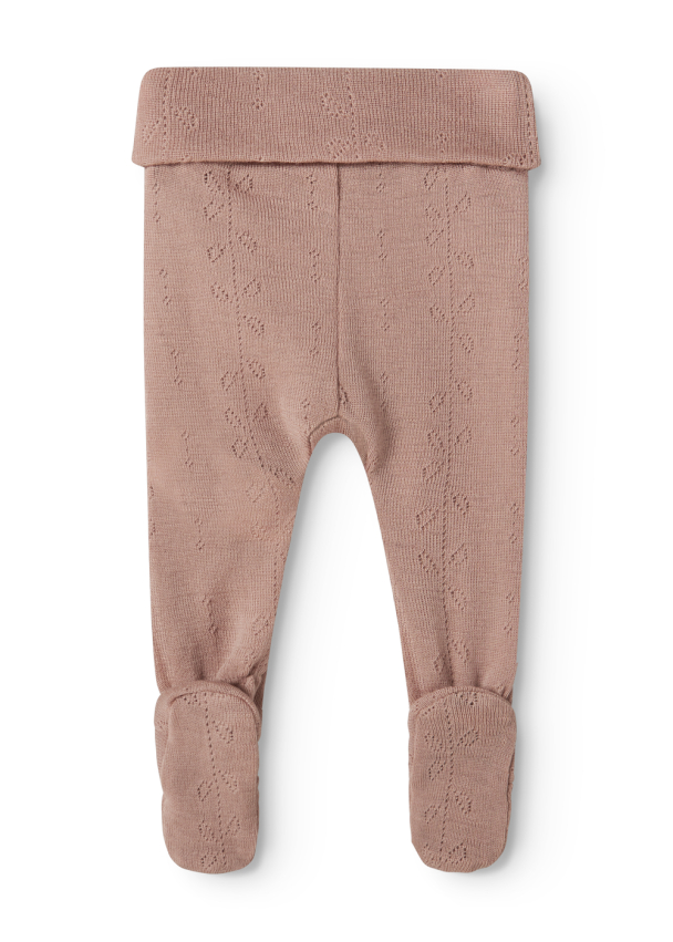 Bukse Pixa Wool Pointelle - Burnt Rose - Image 2