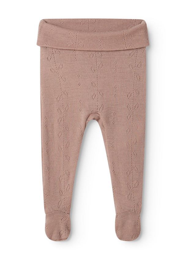 Bukse Pixa Wool Pointelle - Burnt Rose - Image 1