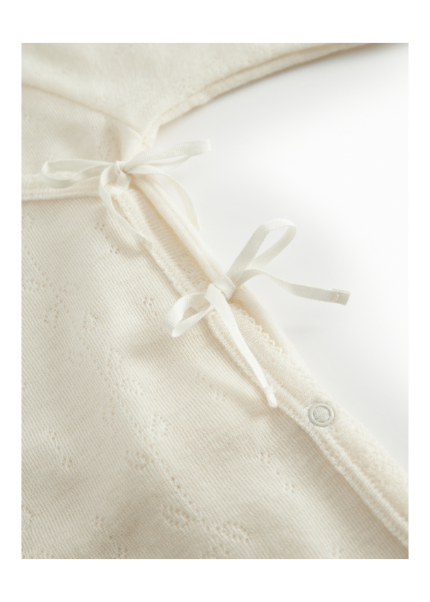 Rula Heldress Wool Pointelle - Natural - Image 4