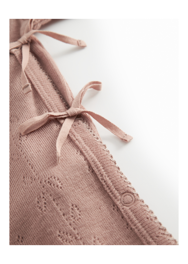Rula Heldress Wool Pointelle - Burnt Rose - Image 4