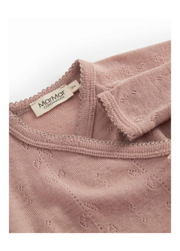 Rula Heldress Wool Pointelle - Burnt Rose - Image 3