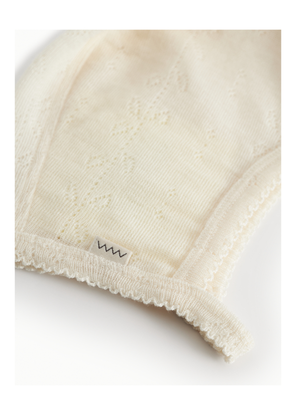 Hoody Wool Pointelle - Natural - Image 3